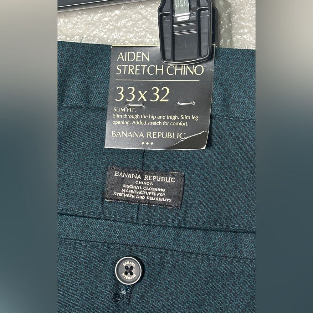 Banana Republic Aiden Stretch Chino green 33x22